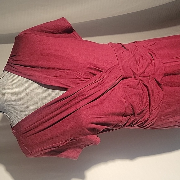 Ann Taylor Womens Plum & Red V-Neck Short Sleeve Blouses, Size: XL, Lot of 2 - Picture 6 of 11